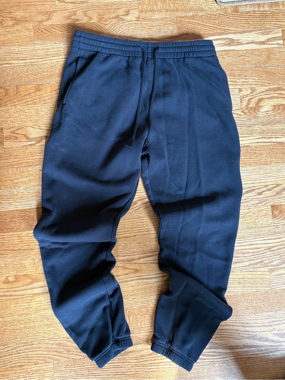 PacSun Men's Black Fleece Jogger Sweatpants Pants L Large